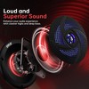 Pyle 5.25" Marine Waterproof Speakers with LED Lights - Blue, 180W, Pair - 3 of 4