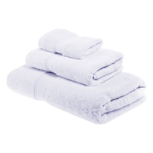 Solid Luxury Premium Cotton 900 GSM Highly Absorbent 4 Piece Hand Towel  Set, White by Blue Nile Mills