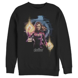 Men's Marvel Captain Marvel Fists Energy Blasts Sweatshirt - 1 of 3