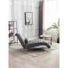 Leisure Concubine Sofa with Solid Acrylic Legs for Living Room or Bedroom - 3 of 4