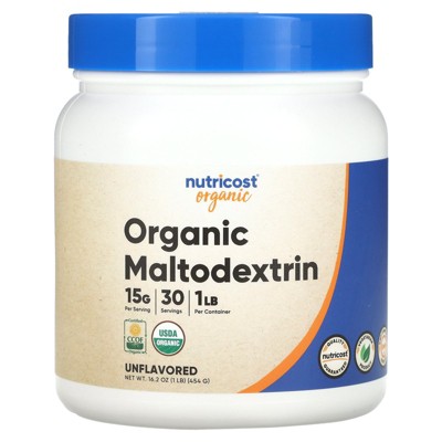 Nutricost Organic Maltodextrin, Unflavored, 1 lb (454 g)