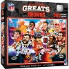 MasterPieces 500 Piece Puzzle - NFL Cleveland Browns All-Time Greats - 2 of 4