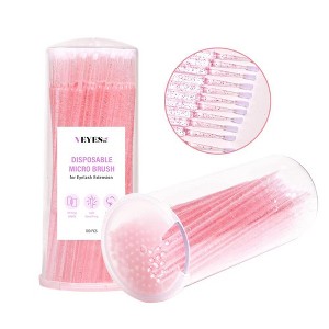 VEYES 100PCS Cotton Swabs Disposable Micro Applicators Brush for Makeup and Personal Care Cosmetic Brush Micro Swabs for Eyelash Extensions - 1 of 2