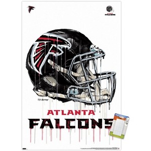 Trends International NFL Atlanta Falcons - Drip Helmet 20 Unframed Wall Poster Prints - 1 of 4