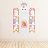 Big Dot of Happiness Rainbow Unicorn - Hanging Vertical Paper Door Banners - Magical Baby Shower or Birthday Party Wall Decor Kit - Indoor Door Decor - 3 of 4