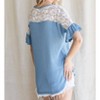 Women's Waffle Knit Crisscross Top - 7th Ray - 3 of 3