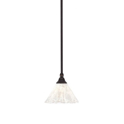 Toltec Lighting Any 1 - Light Pendant in  Dark Granite with 7" Italian Ice Shade
