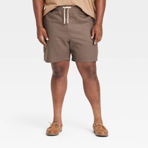 Men's 7" Elevated Linen Blend Pull-On Shorts - Goodfellow & Co™ - 1 of 3