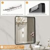 Sweetcrispy Metal Rectangle Wall Mirror| Black - image 2 of 4