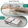Luggage Rack, Foldable Suitcase Stand with Fabric Storage Shelf, Luggage Holder with 4 Nylon Straps - 4 of 4