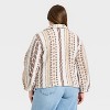 Women's Faux Sherling Fashion Jacket - Universal Thread™ Cream - 2 of 3