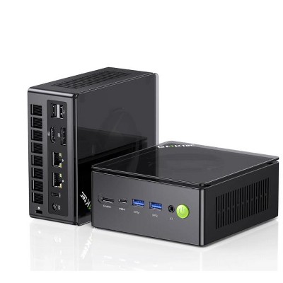 GMKtec Mini Gaming PC, 1TB SSD 32GB RAM, AMD Ryzen 7 8845HS(Up to 5.1GHz), Mini Desktop Computer, Oculink, Dual RJ45 2.5G,