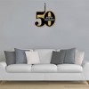 Big Dot of Happiness Adult 50th Birthday - Gold - Hanging Porch Birthday Party Outdoor Decorations - Front Door Decor - 1 Piece Sign - 3 of 4