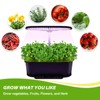 EAGLE PEAK 15 Pods Hydroponics Growing System with WiFi, 5.5 L Water Tank, Smart Plants Germination Kit with LED Grow Light, Black - 4 of 4