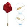 Unique Bargains Pocket Handmade Flower Lapel Pin Boutonnieres for Wedding party 24 Pcs - 3 of 4