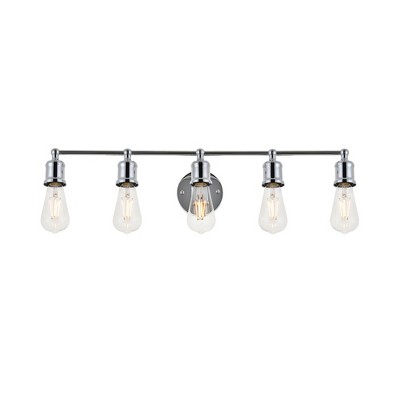 Elegant Lighting Serif 5 light chrome Wall Sconce