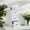 3 Drawer File Cabinet with Lock, Printer Stand, Office Filing Cabinet Organizer - 2 of 3