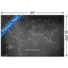 Trends International Chalk Map - World Unframed Wall Poster Prints - 3 of 4