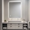 CAVINAS 32x24 Inch Bathroom Mirror, Classy Waterproof LED Vanity Mirror, Anti-Fog Makeup Mirror with Focused Backplane for Bathroom - 2 of 4