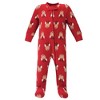 Hudson Baby Baby Fleece Zipper Sleep and Play 2-Pack, Red Reindeer - 2 of 3