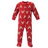 Hudson Baby Baby Fleece Zipper Sleep and Play 2pk, Red Reindeer - image 2 of 3