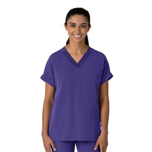 Wink Nova Women's Drop Shoulder Boxy Scrub Top - 1 of 4