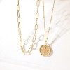 Layered Necklace with Heart & Arrow Pendant, 18k Gold Plated Dainty Choker for Women - 4 of 4
