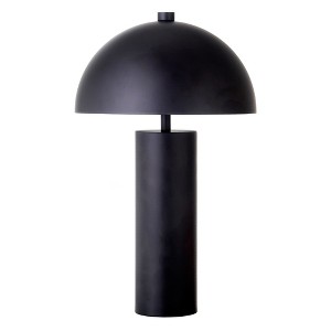 Hudson and Canal 15" Tall Mini Lamp with Metal Shade Blackened Bronze/Blackened Bronze - 1 of 4