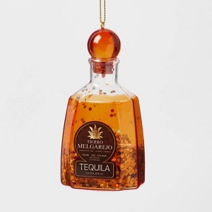 Glass Tequila Bottle Christmas Tree Ornament Orange - Wondershop™ - 1 of 3