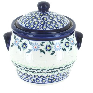 Blue Rose Polish Pottery 1096 Zaklady Small Canister - 1 of 1