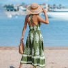Women's Woven High Neck Floral Sleeveless Midi Dress - Cupshe - 4 of 4