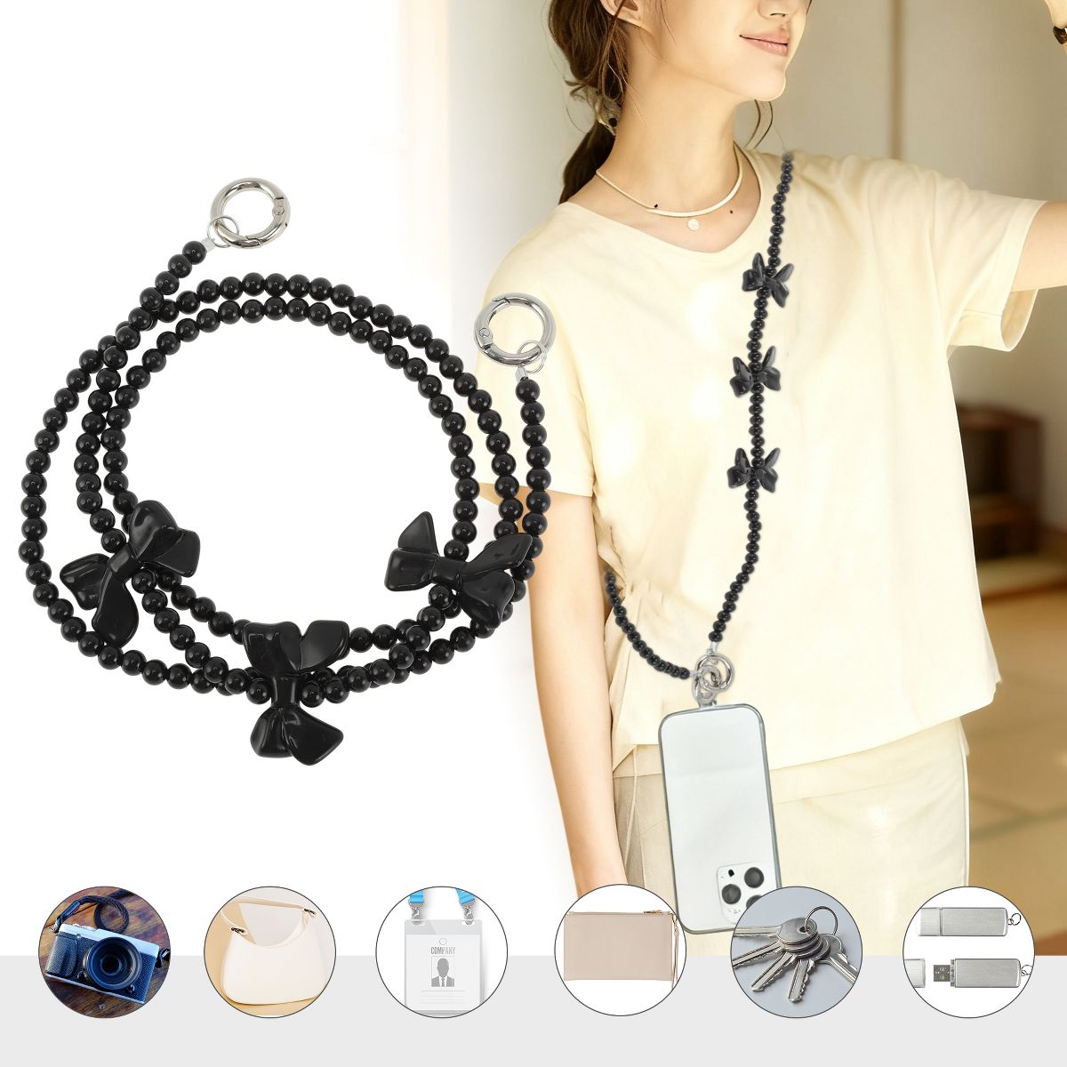Unique Bargains Phone Strap Lanyard for Handbags and Purses 1 Pc - thumbnail 2