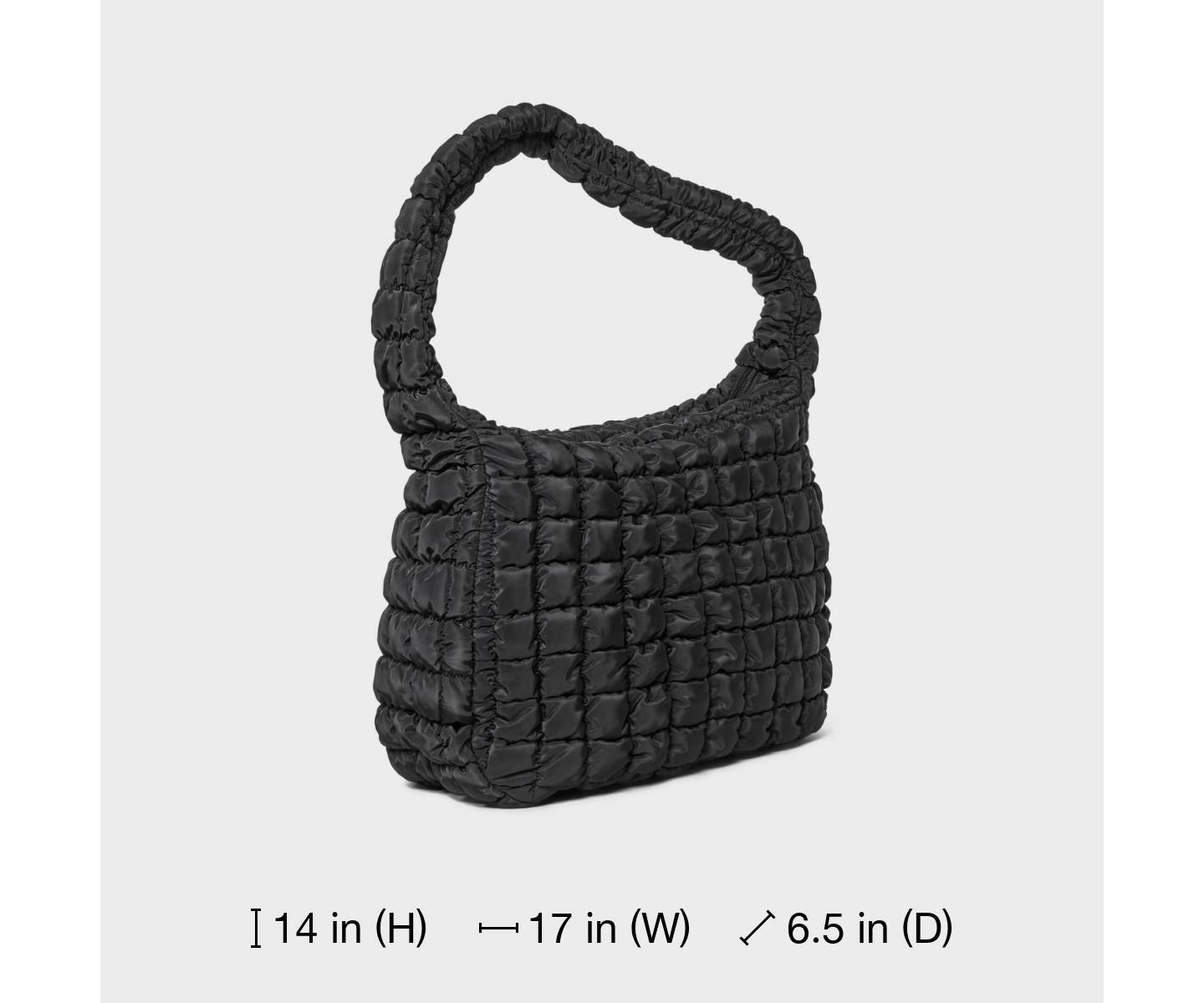 Сумка Wild Fable Puffer Hobo Shoulder, цвет: Чёрный — фото 6