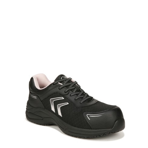 Dr. Scholl s Womens Blaze Composite Toe Work Slip Resistant Sneaker Black 8 M