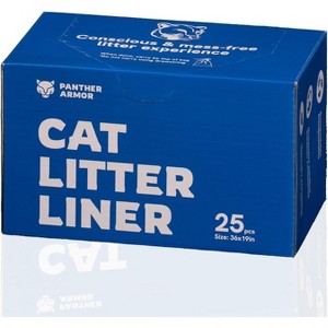 Panther Armor Cat Litter Bags, Kitty Litter Bags, Litter Box Bags – Ultimate Litter Liner Solution - 1 of 4