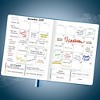 Undated PRO Planner Weekly/Monthly 7"x10" Mystic Blue - Legend Planner: Agenda & Student Planner, Elastic Closure - 3 of 4