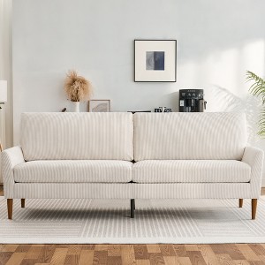 Dyonery 88" Loveseat Sofa, Comfy Couches for Living Room, Modern Oversized Love Seat Sofa, Tool-Free Setup Large Couches for Bedroom Office - 1 of 4