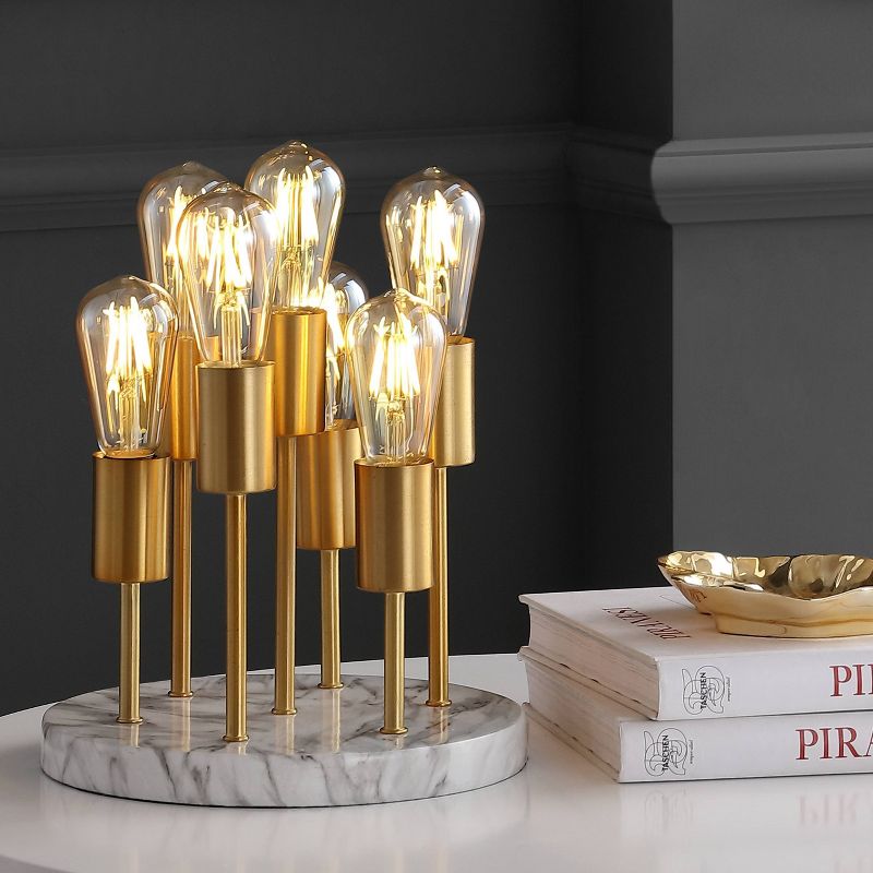 13.5&#34; Metal Pleiades Modern Accent Lamp (Includes LED Light Bulb) Gold - JONATHAN Y, 3 of 7