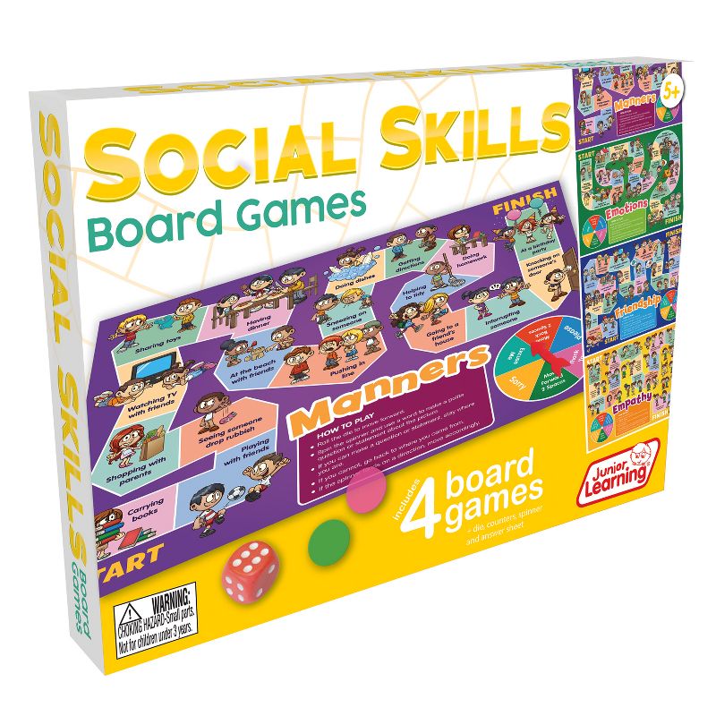 Junior Learning 4 Social Skills Board Games, 1 of 6