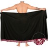 HAPPY BAY Men's Swimwear Beachwear Summer Wrap Sarong One Size Geometric Red - 2 of 4