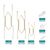 Unique Bargains Decorative Stainless Steel Invisible Wall Plate Kitchen Racks 12 Pcs - 4 of 4
