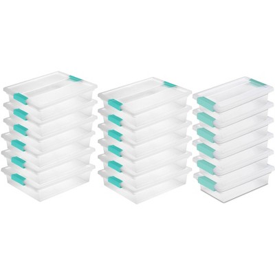 small plastic storage boxes with lids