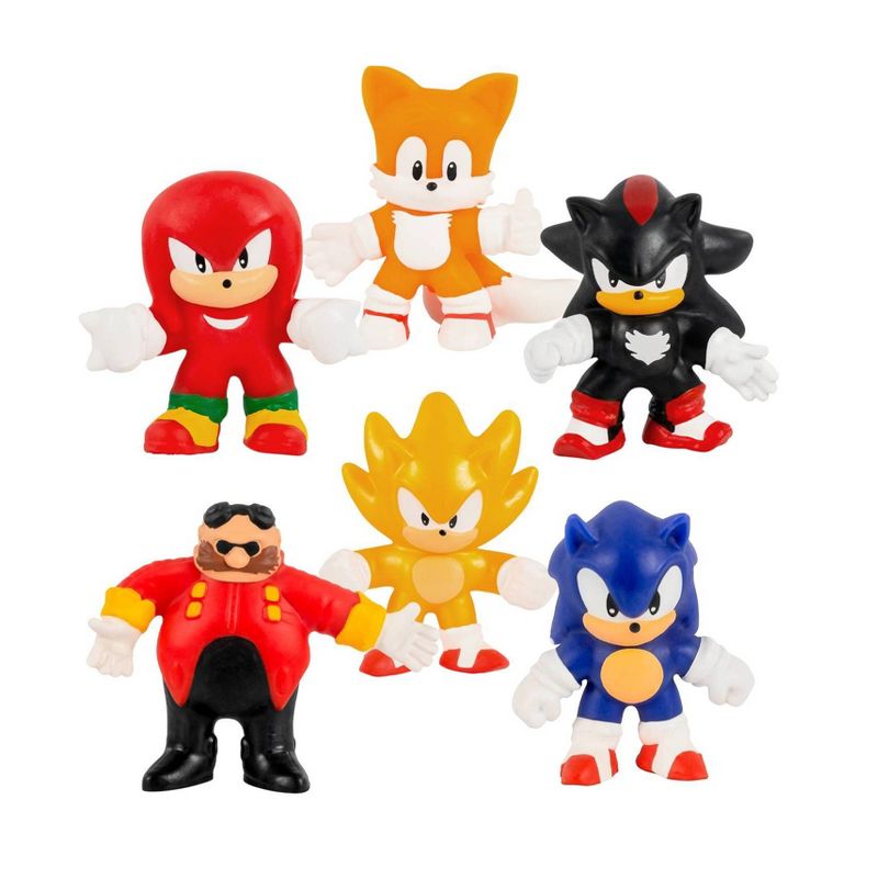 Goo Jit Zu Sonic the Hedgehog Super Squishy Mini Figure Set - 6pk, 1 of 13