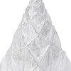 SEVOBAL Party Decorations and Accessories Set of 3 Resin Christmas Trees with Silver Foil for Holiday Table, White Silver, 12.6"*4.6"*15.9" - 4 of 4