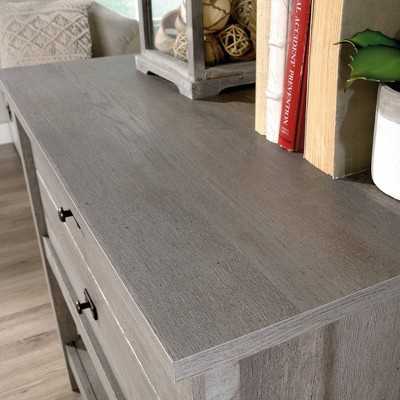 Mystic Oak Lateral File Cabinet with Open Shelf