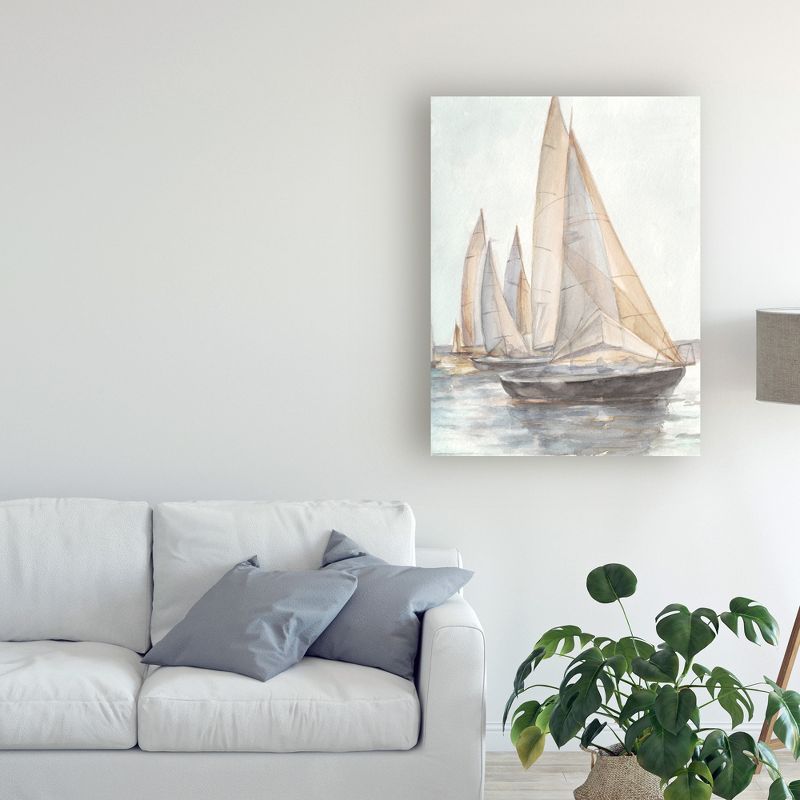 Trademark Fine Art -Ethan Harper 'Plain Air Sailboats Ii' Canvas Art, 3 of 4