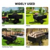 Steel Utility Garden Cart, 15 Cu Ft, 900/1500 Lb Capacity, with Tow Handle, Foot Pedal and Removable Sides, for ATV, UTV and Tractors - 3 of 4