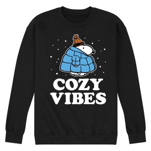 Men's - Peanuts - Snoopy Winter Fun Graphic Fleece Sweatshirt - 1 of 4