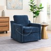 GDFStudio Dillon Modern 30“ Chenille Upholstered Storage Swivel Chair with Charging Port - 2 of 4