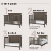 Child Craft Cottage Flat Top Crib and Changing Table Nursery Set, 2-Piece, Includes 4-in-1 Convertible Crib and Changing Table (Dapper Gray) - 3 of 4